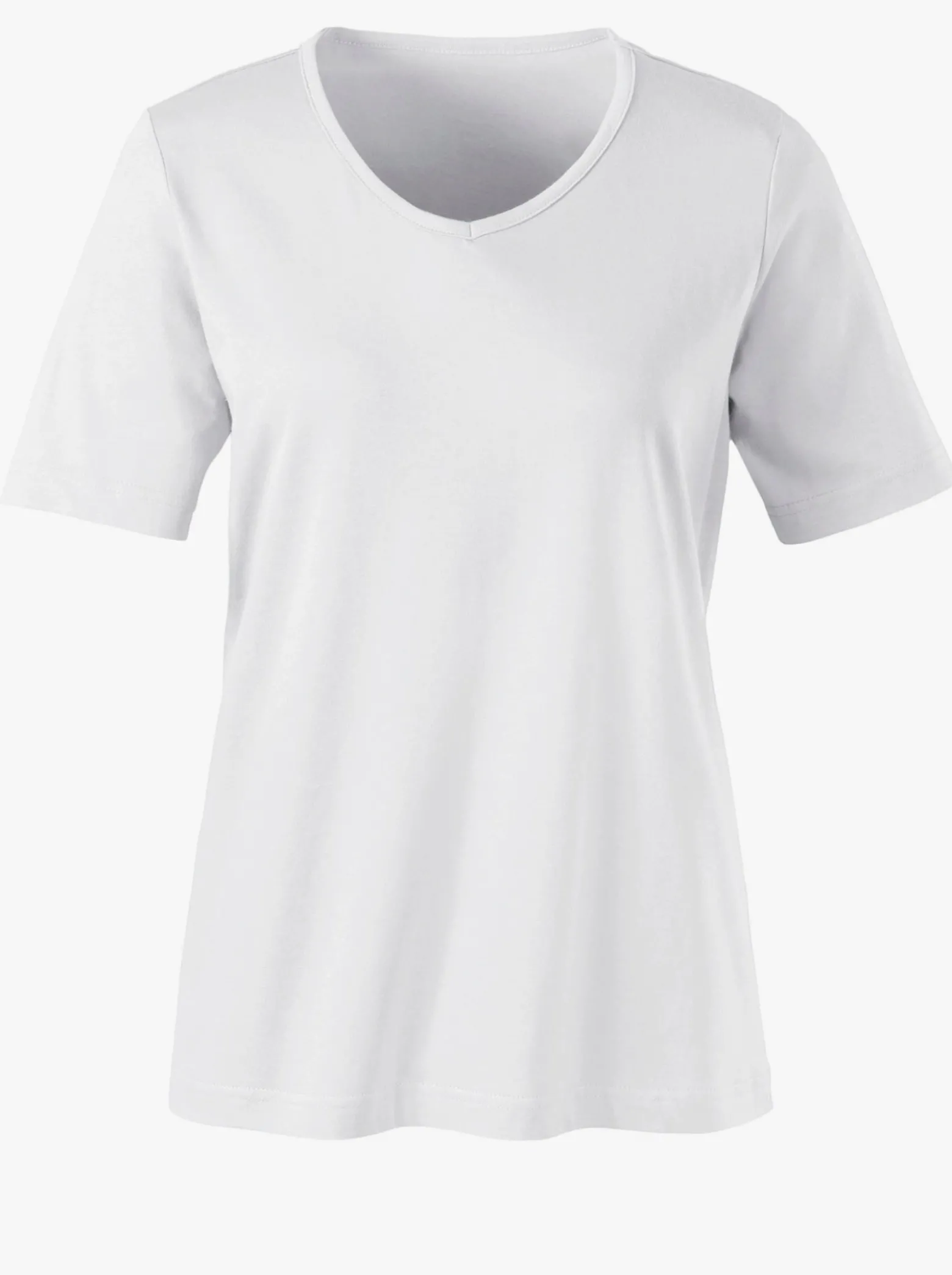 Kurzarmshirt mit V-Ausschnitt