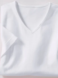 Kurzarmshirt mit V-Ausschnitt