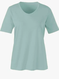 Kurzarmshirt mit V-Ausschnitt