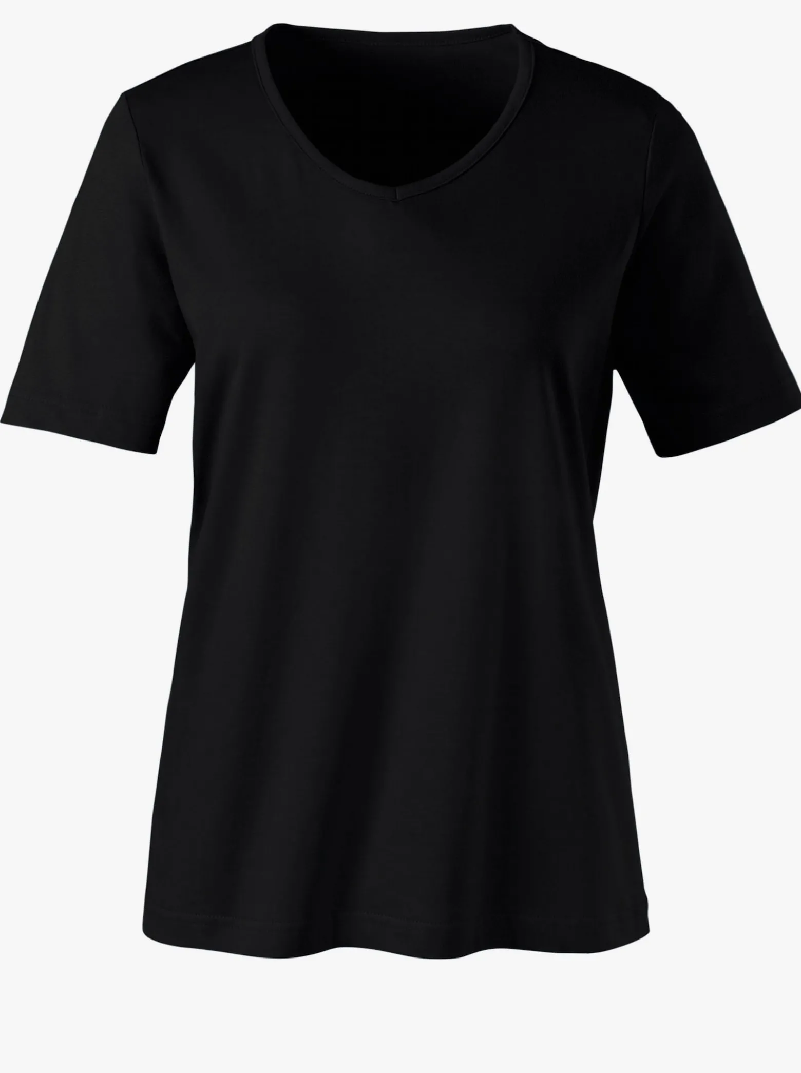 Kurzarmshirt mit V-Ausschnitt