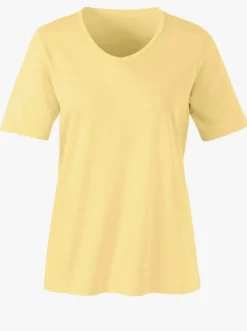 Kurzarmshirt mit V-Ausschnitt