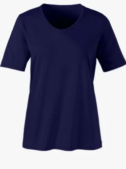 Kurzarmshirt mit V-Ausschnitt