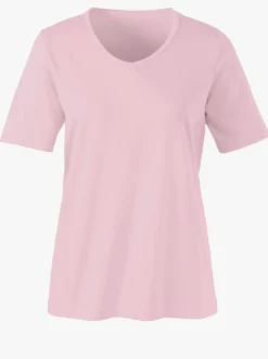 Kurzarmshirt mit V-Ausschnitt