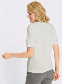 Kurzarmshirt mit Wiesenblumen-Druck