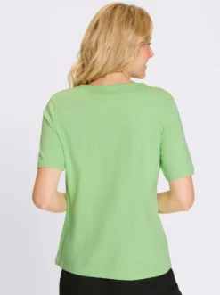 Kurzarmshirt mit Wiesenblumen-Druck
