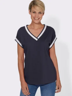 Kurzarmshirt mit Zierband