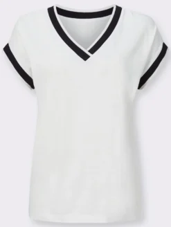 Kurzarmshirt mit Zierband