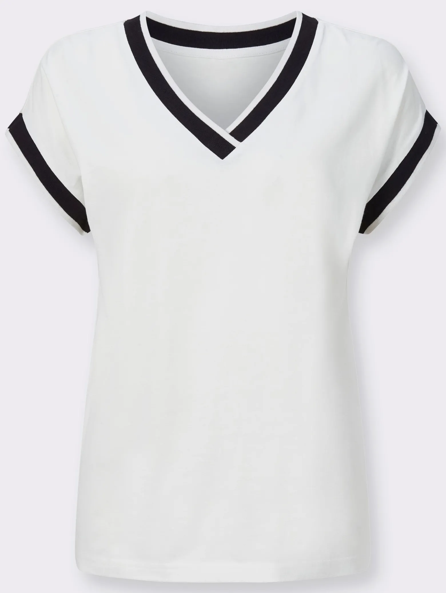 Kurzarmshirt mit Zierband