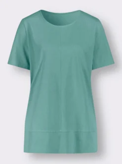 Kurzarmshirt mit Ziernähten