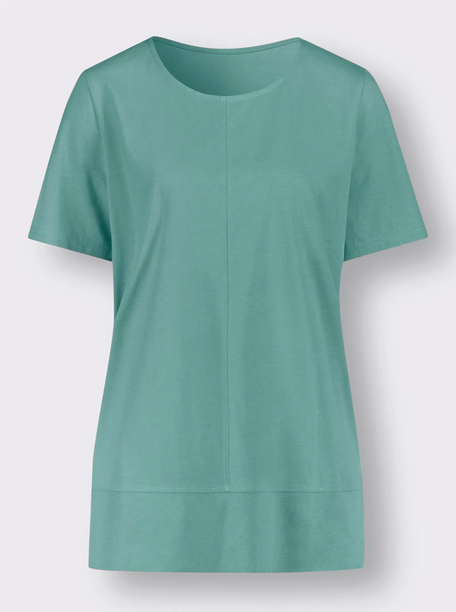Kurzarmshirt mit Ziernähten