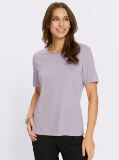 Kurzarmshirt mit Zierperlen