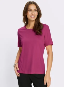 Kurzarmshirt mit Zierperlen