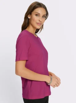 Kurzarmshirt mit Zierperlen