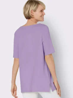 Kurzarmshirt mit Zierplättchen