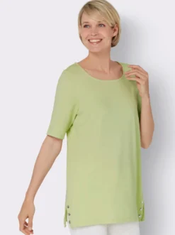 Kurzarmshirt mit Zierplättchen