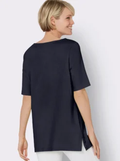 Kurzarmshirt mit Zierplättchen
