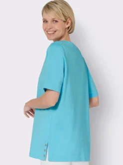 Kurzarmshirt mit Zierplättchen