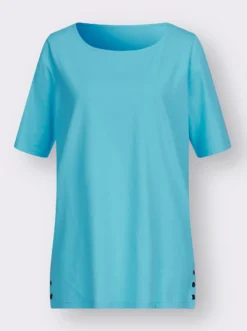 Kurzarmshirt mit Zierplättchen