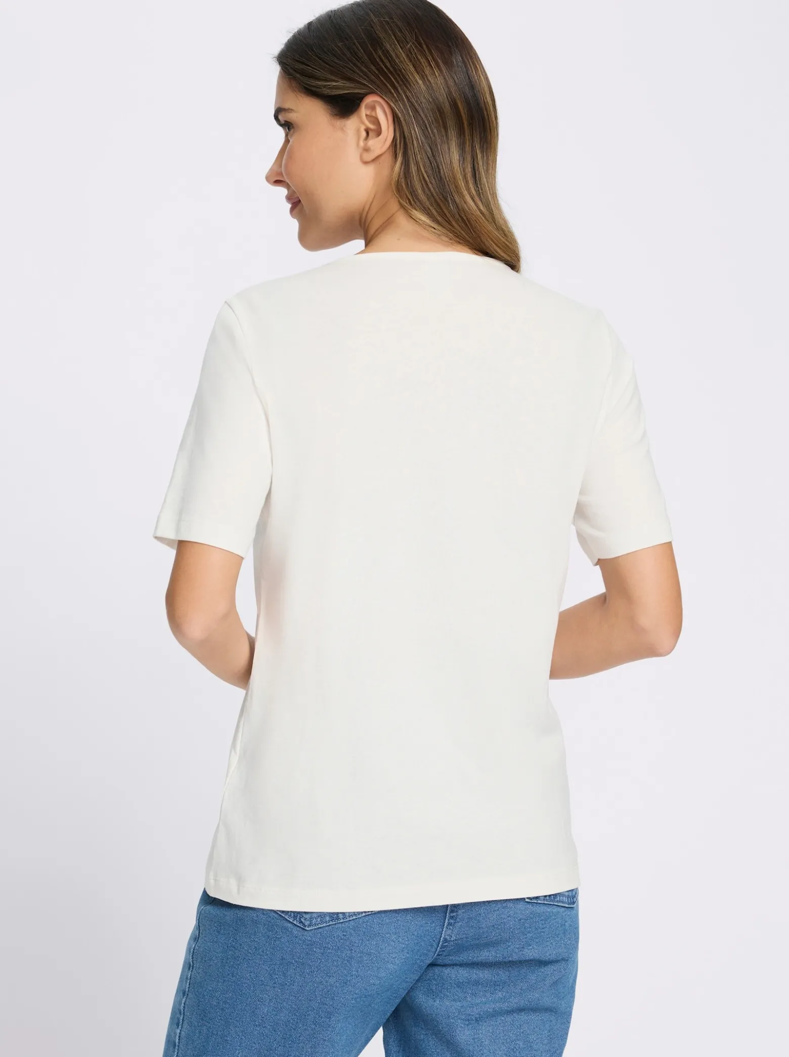 Kurzarmshirt mit Zitronen-Motiv