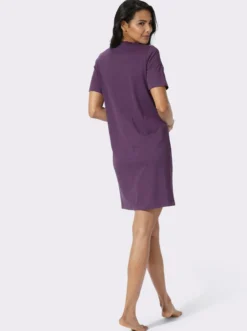 Kurzarm-Sleepshirt mit platziertem Druck