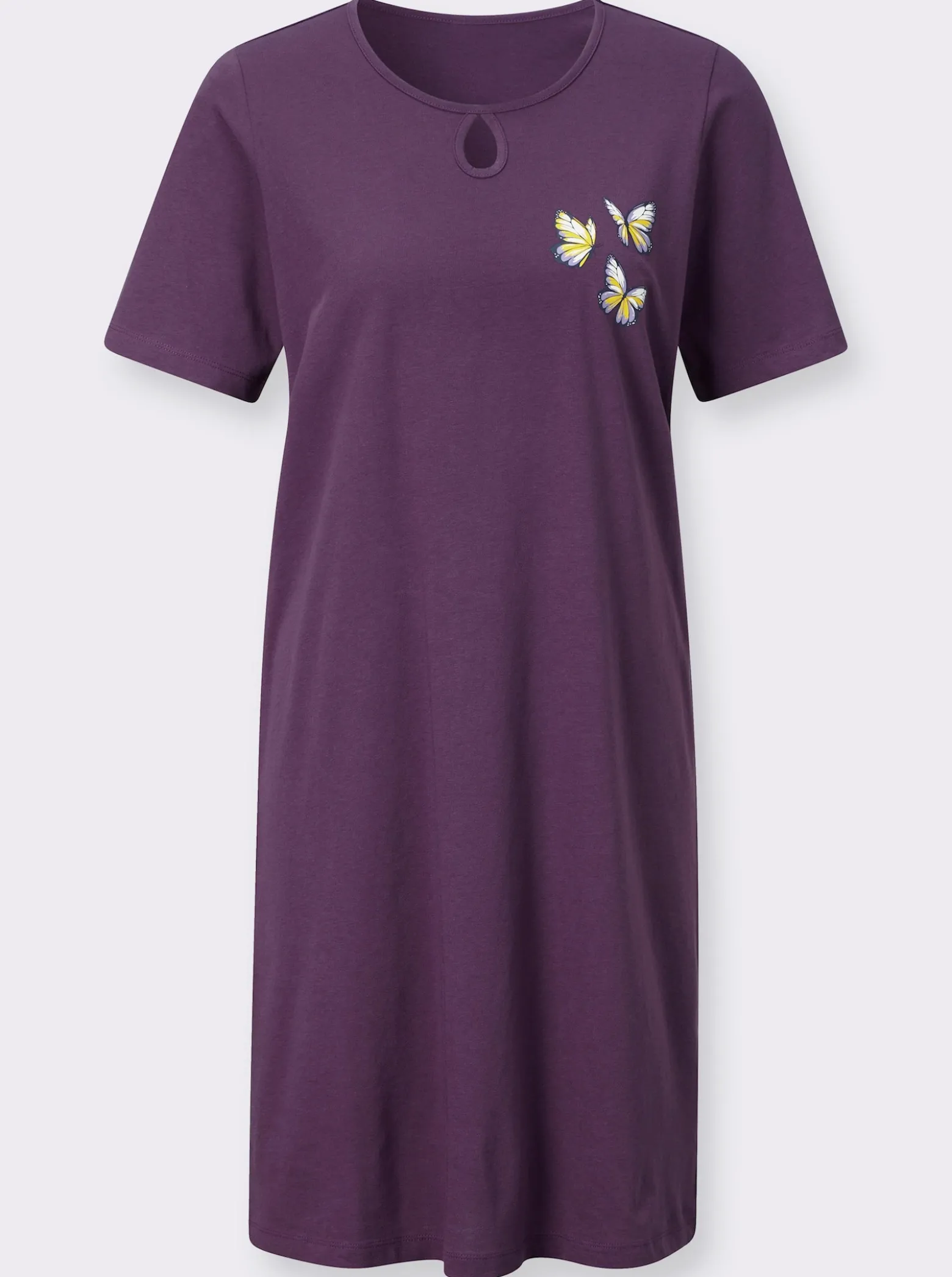Kurzarm-Sleepshirt mit platziertem Druck