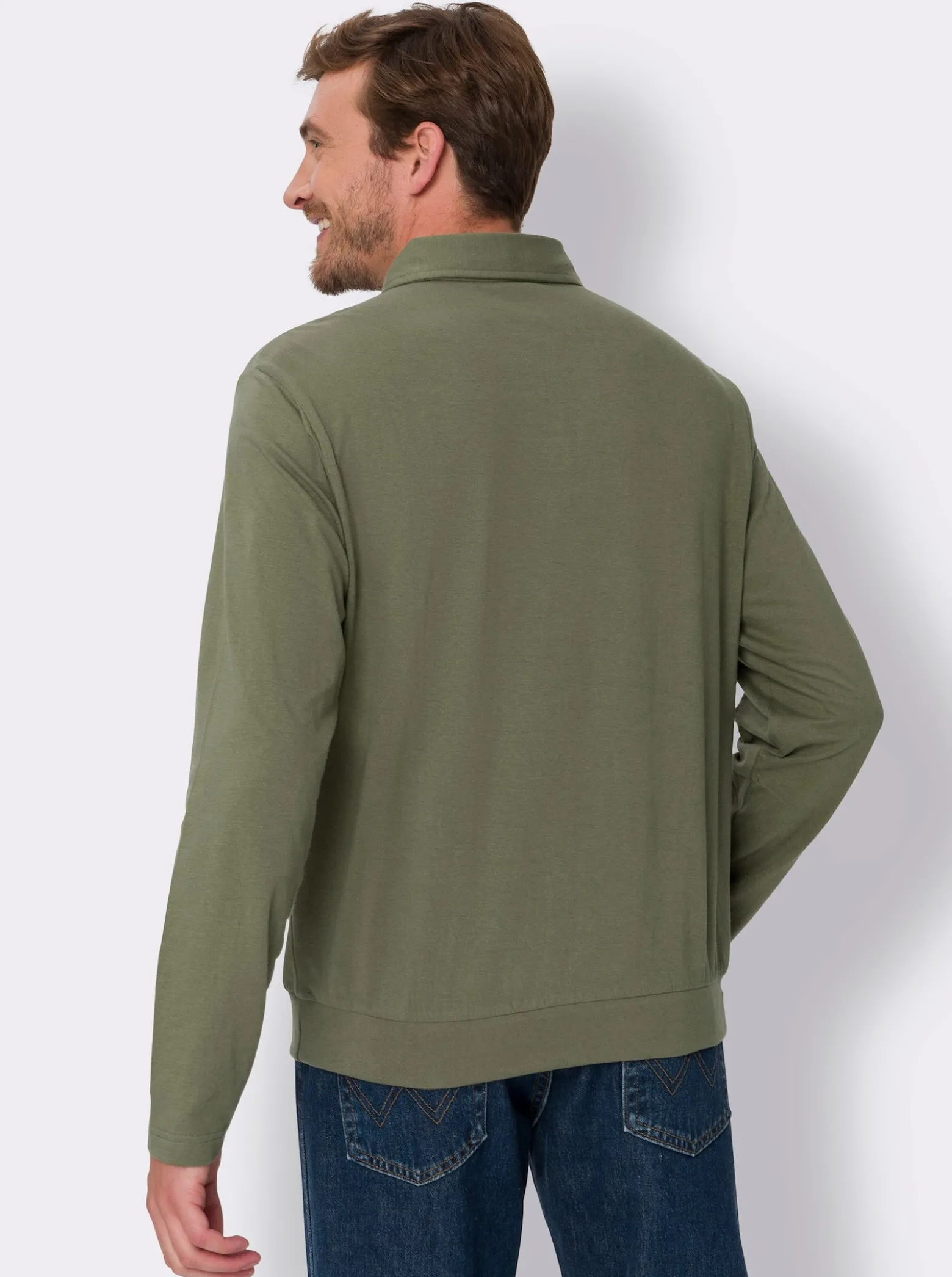 Langarm-Poloshirt