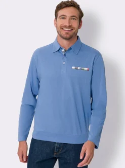 Langarm-Poloshirt