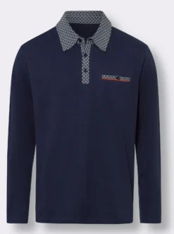 Langarm-Poloshirt