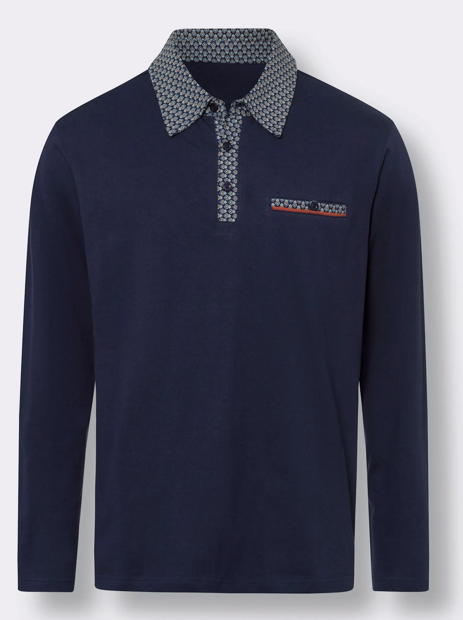 Langarm-Poloshirt