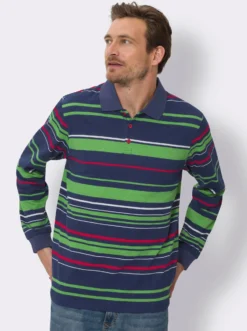 Langarm-Poloshirt