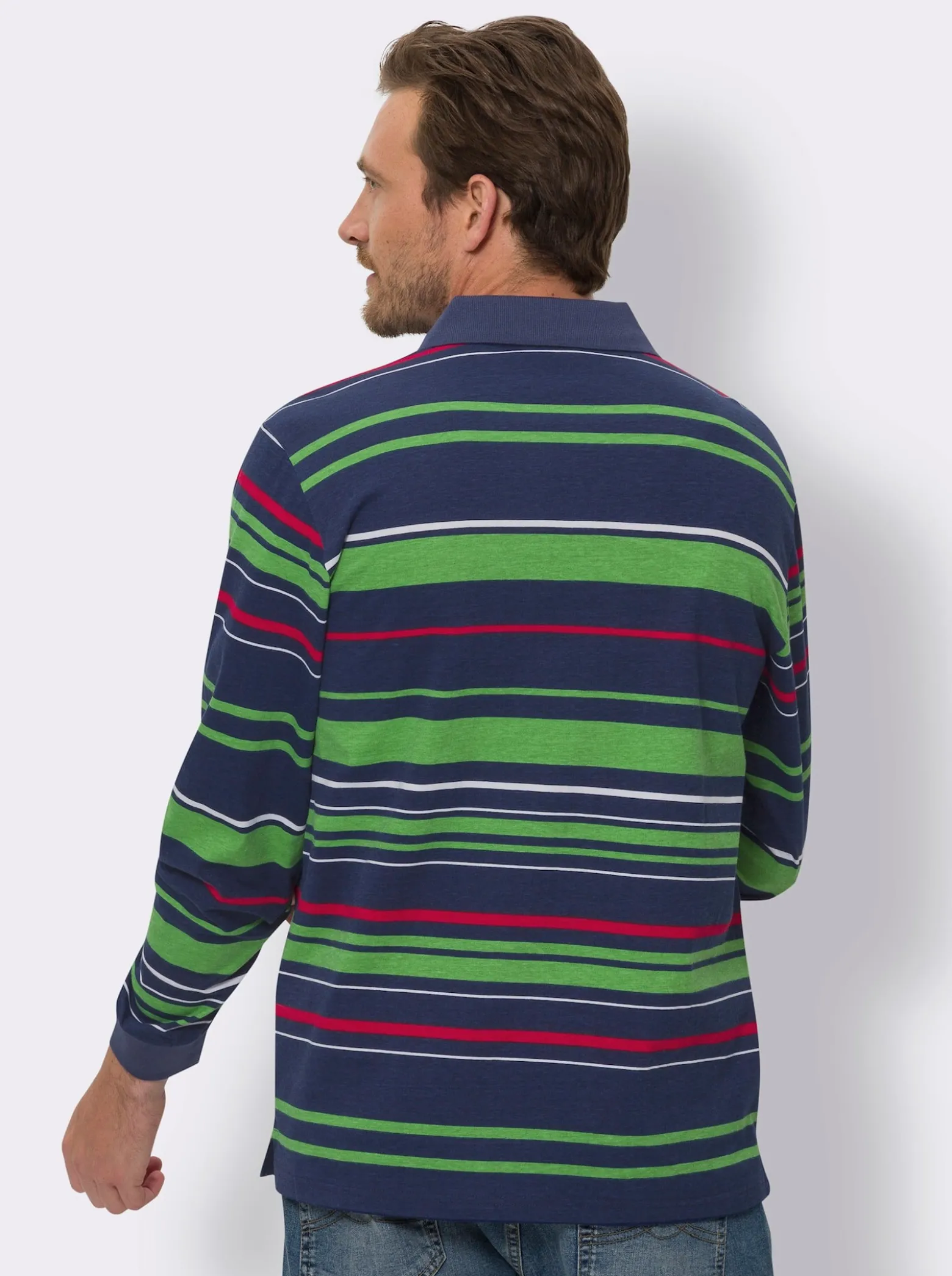 Langarm-Poloshirt