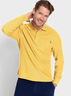 Langarm-Poloshirt