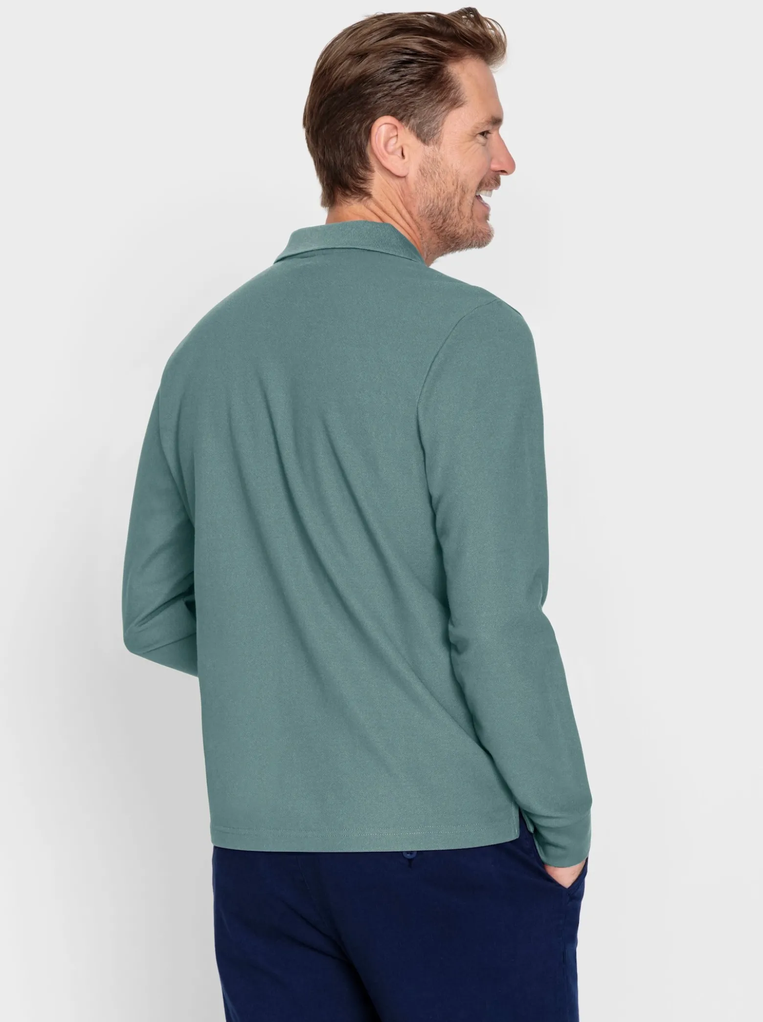 Langarm-Poloshirt