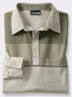 Langarm-Poloshirt