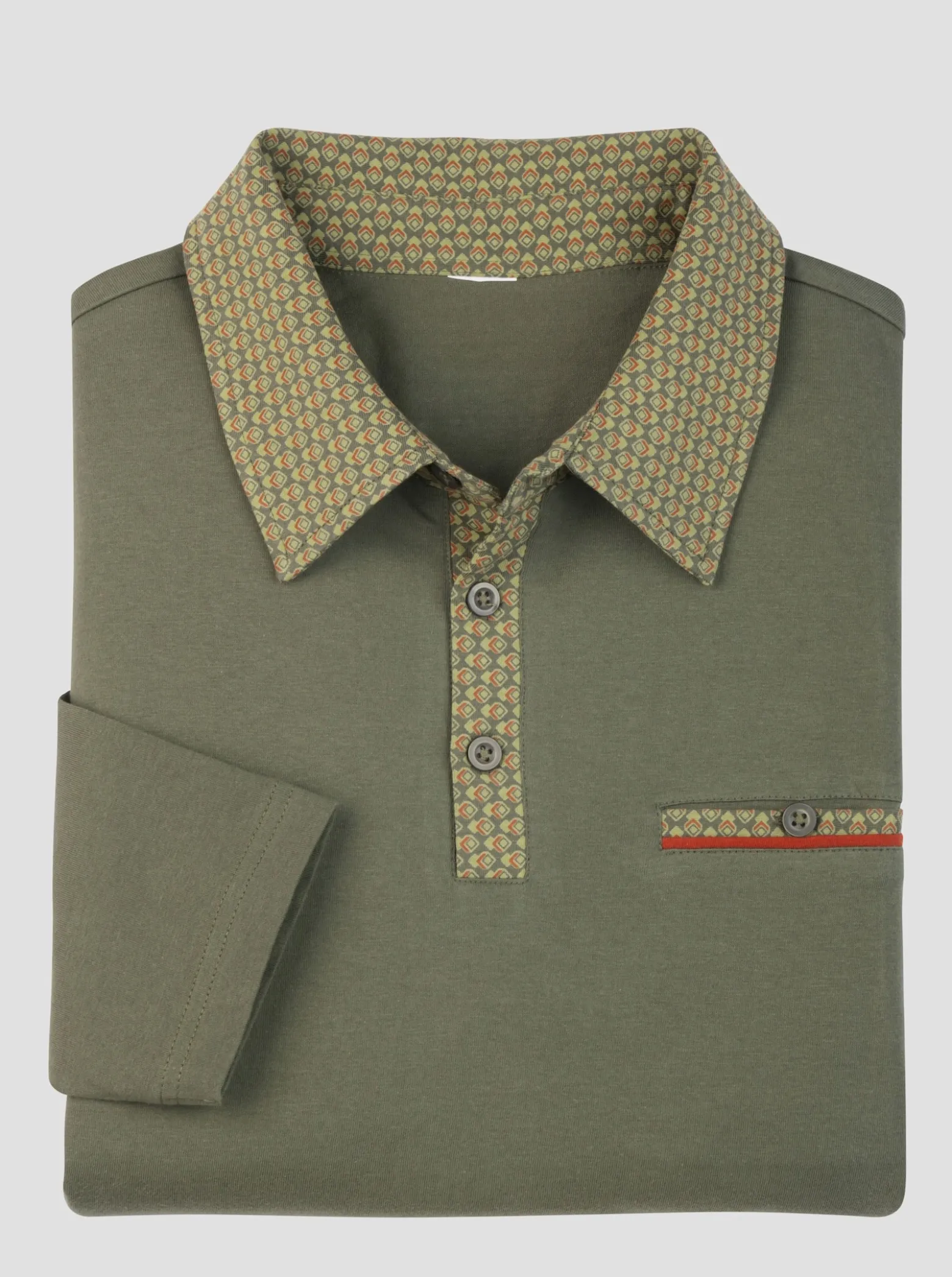 Langarm-Poloshirt
