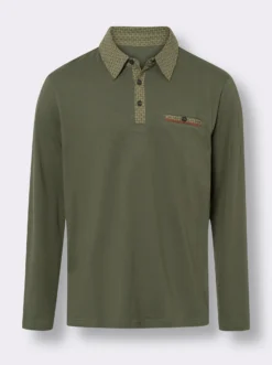 Langarm-Poloshirt