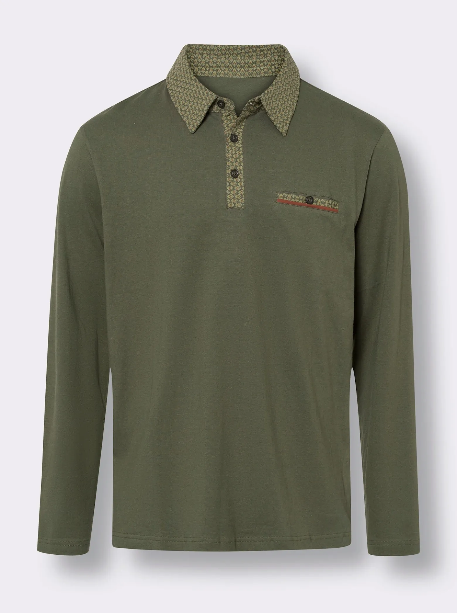 Langarm-Poloshirt
