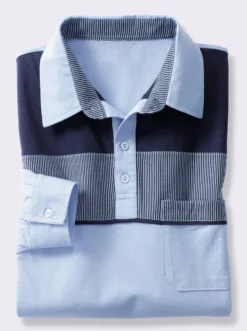 Langarm-Poloshirt