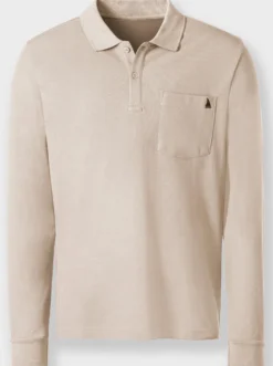 Langarm-Poloshirt
