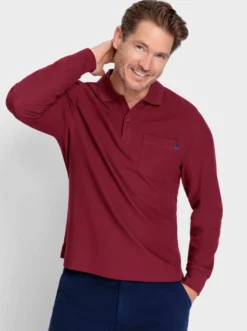 Langarm-Poloshirt