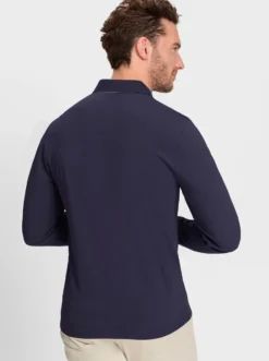 Langarm-Poloshirt in Pikee-Qualität