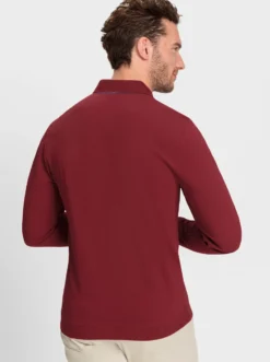 Langarm-Poloshirt in Pikee-Qualität