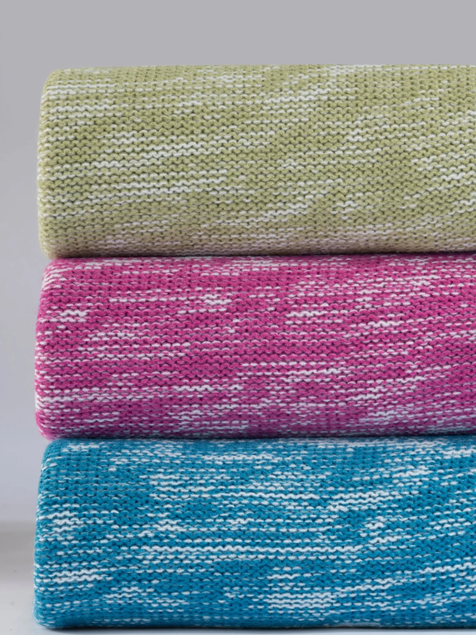 Langarm-Pullover aus Melange-Strick