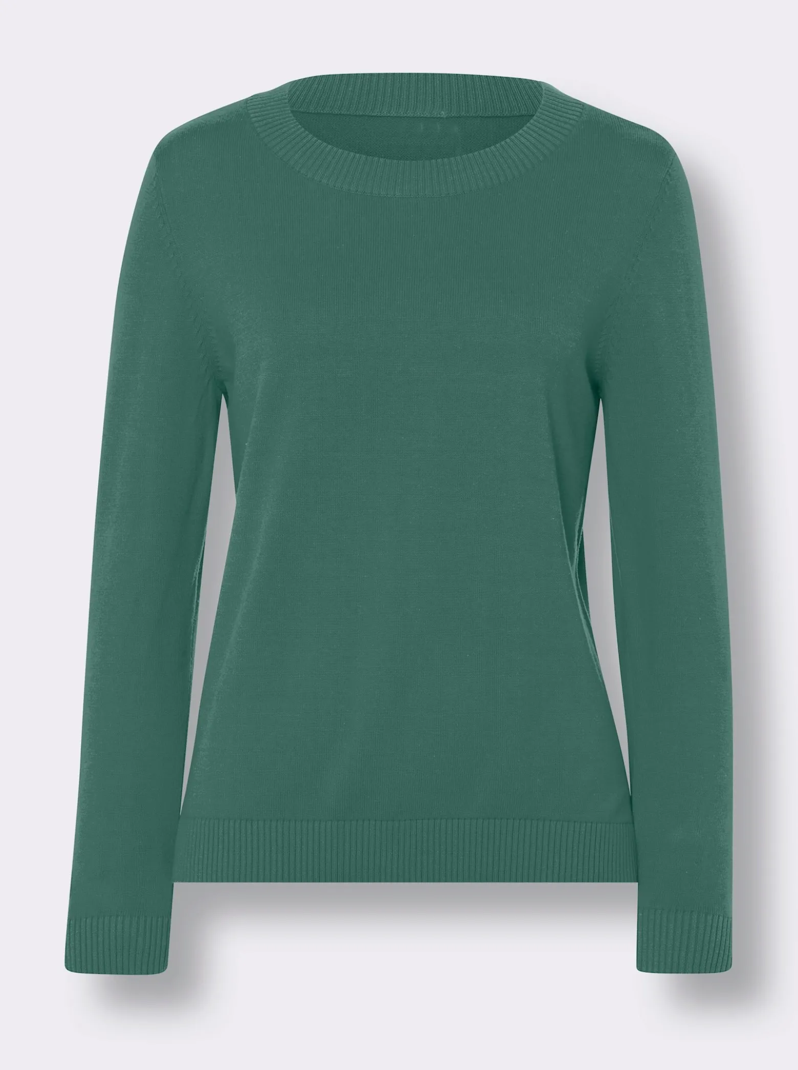 Langarm-Pullover aus reiner Baumwolle