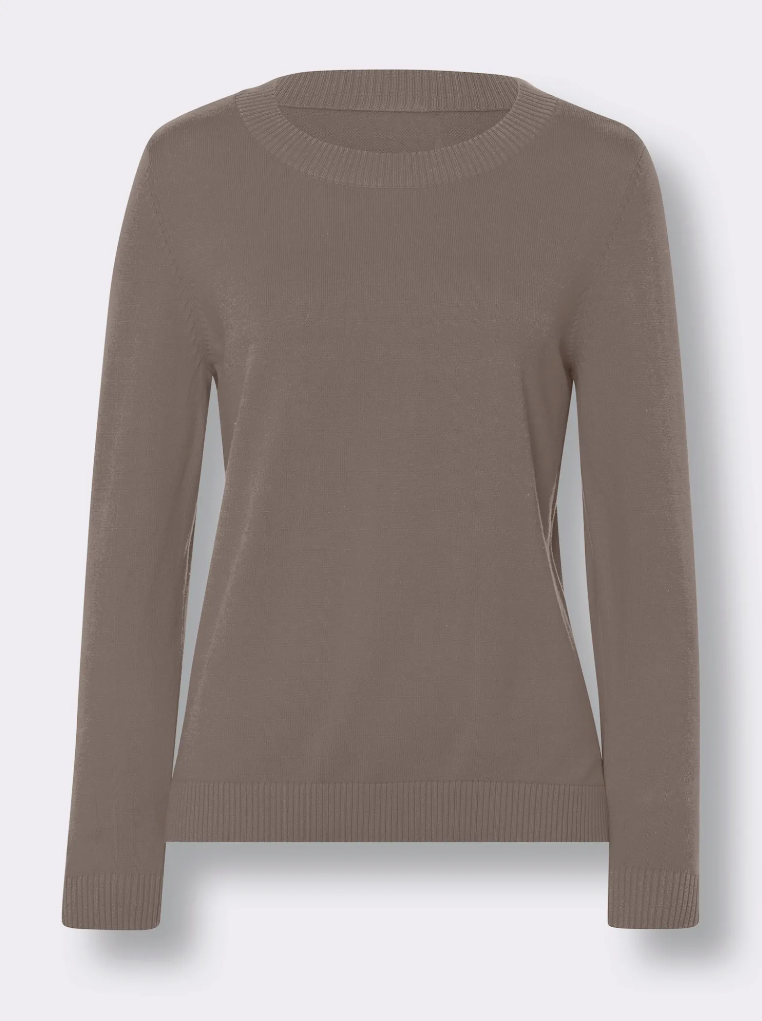 Langarm-Pullover aus reiner Baumwolle