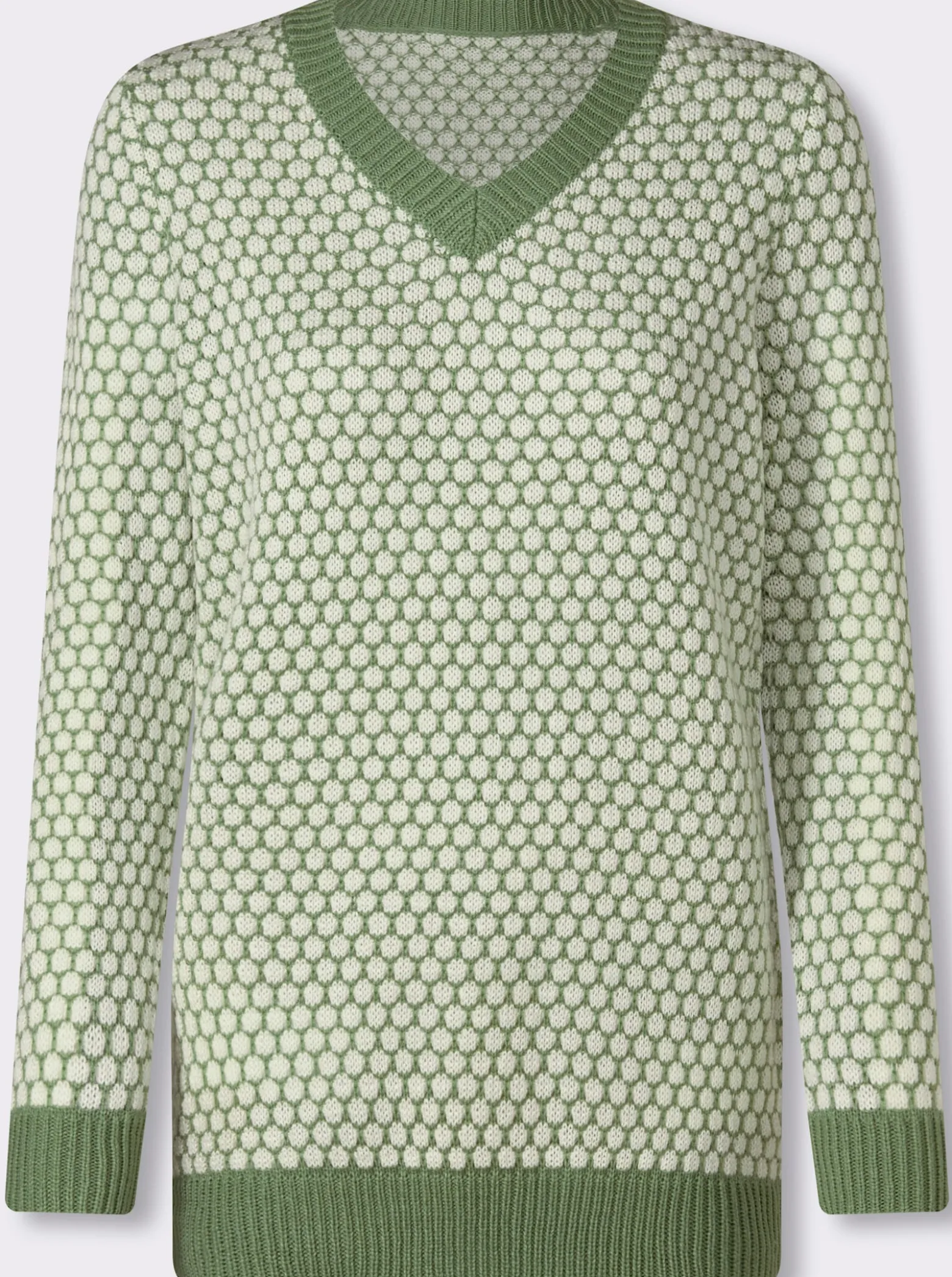 Langarm-Pullover im attraktiven Strickmuster