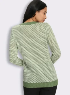 Langarm-Pullover im attraktiven Strickmuster