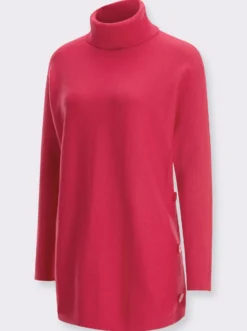 Langarm-Pullover mit Fledermaus-Ärmeln
