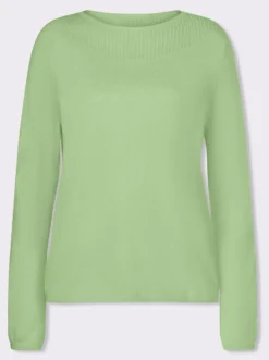 Langarm-Pullover mit gerippten Abschlüssen