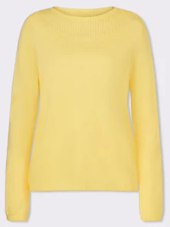 Langarm-Pullover mit gerippten Abschlüssen
